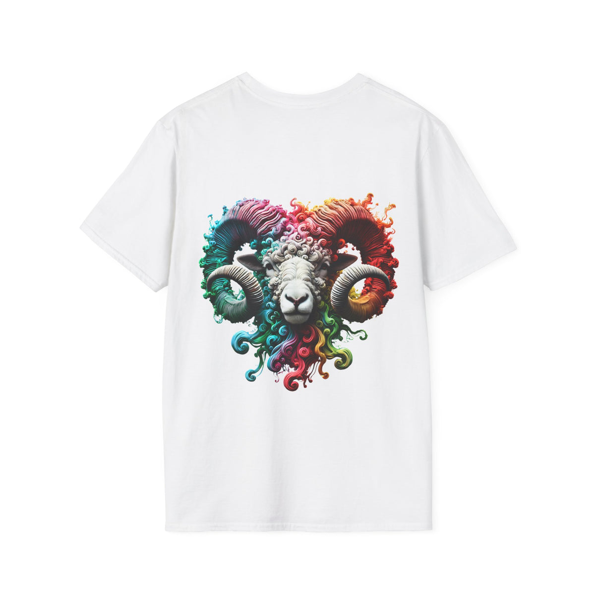 Aries Zodiac T-Shirt | Bold Ram Front & Back Graphic Tee