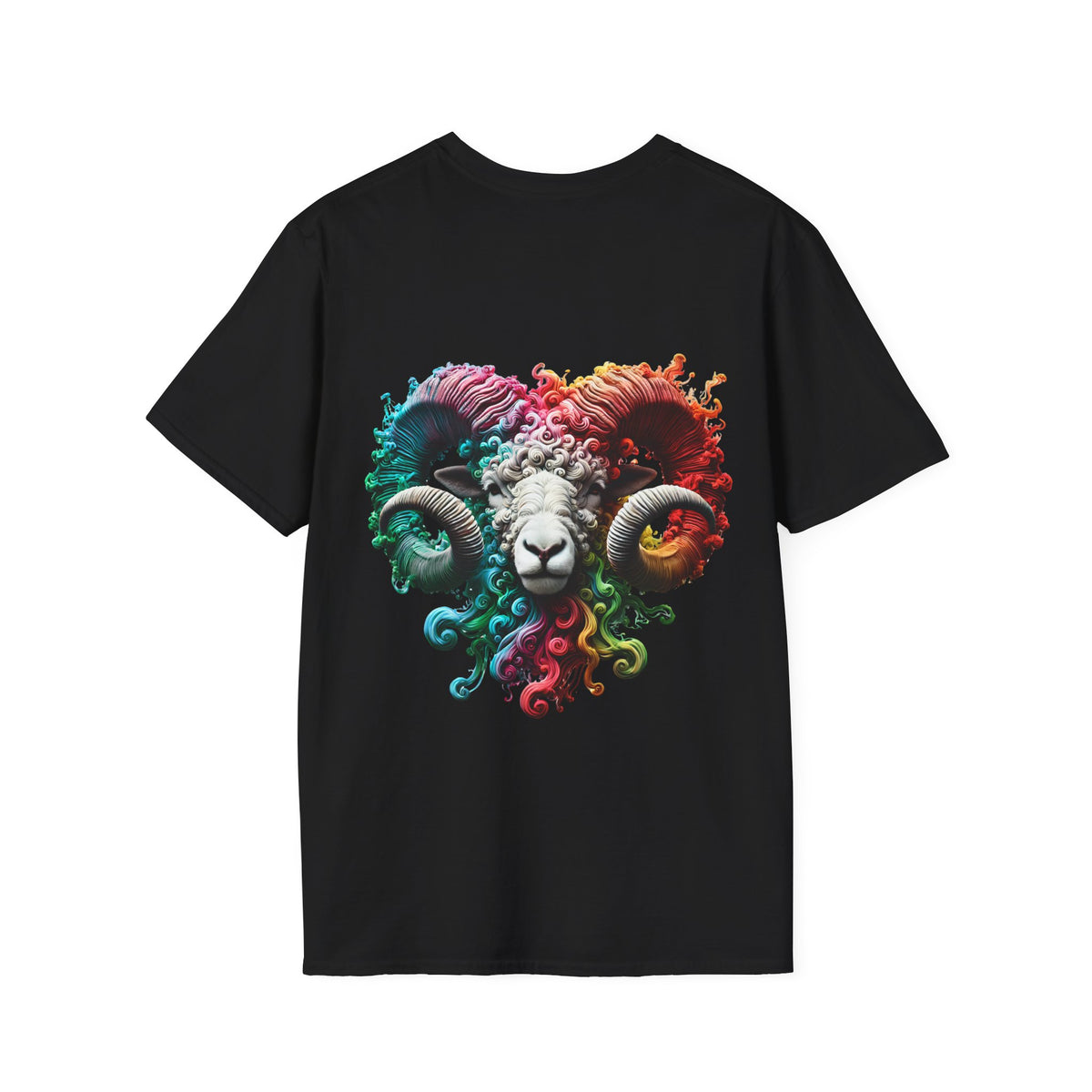 Aries Zodiac T-Shirt | Bold Ram Front & Back Graphic Tee