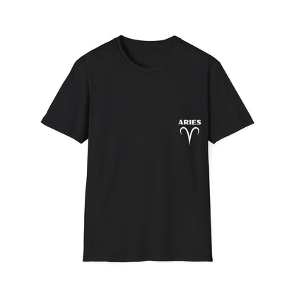 Aries Zodiac T-Shirt | Bold Ram Front & Back Graphic Tee