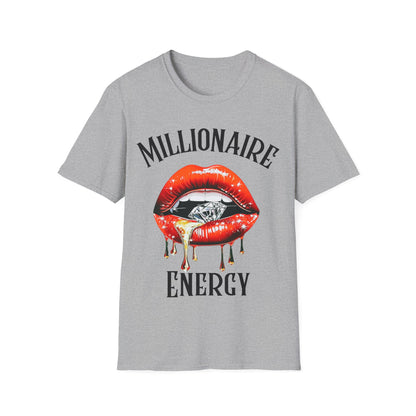 Millionaire Energy T-Shirt | Bold Money Mindset Graphic Tee