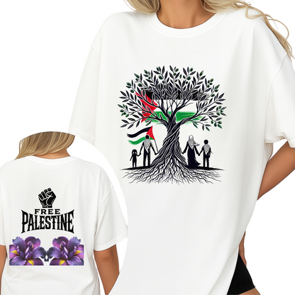 Free Palestine T-Shirt | Palestinian Solidarity Graphic Tee