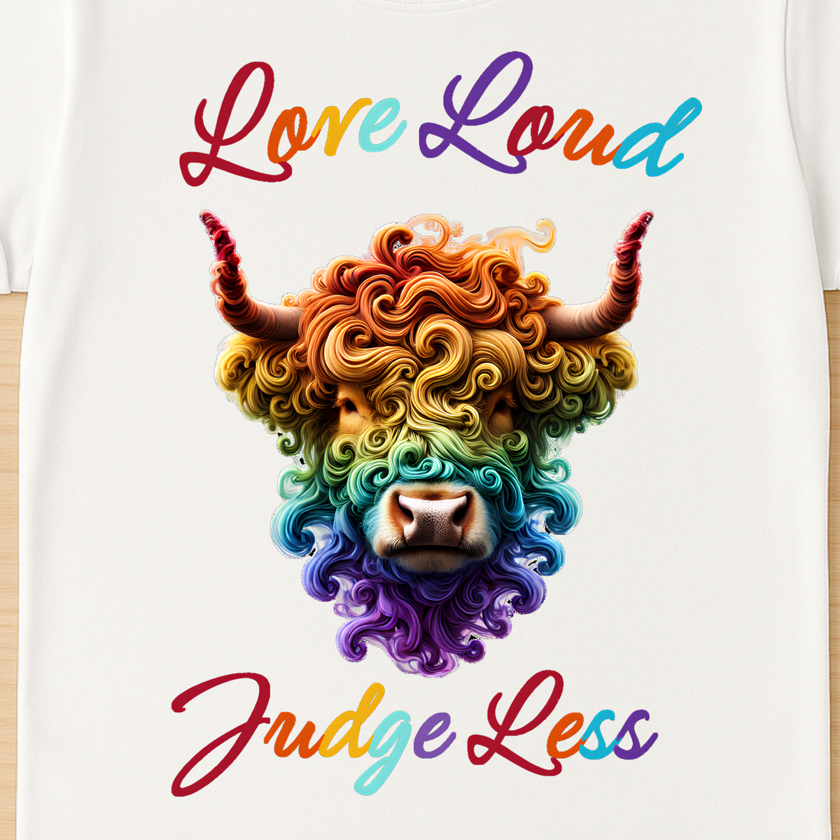 Love Loud & Judge Less T-Shirt | Kindness & Acceptance Graphic Tee