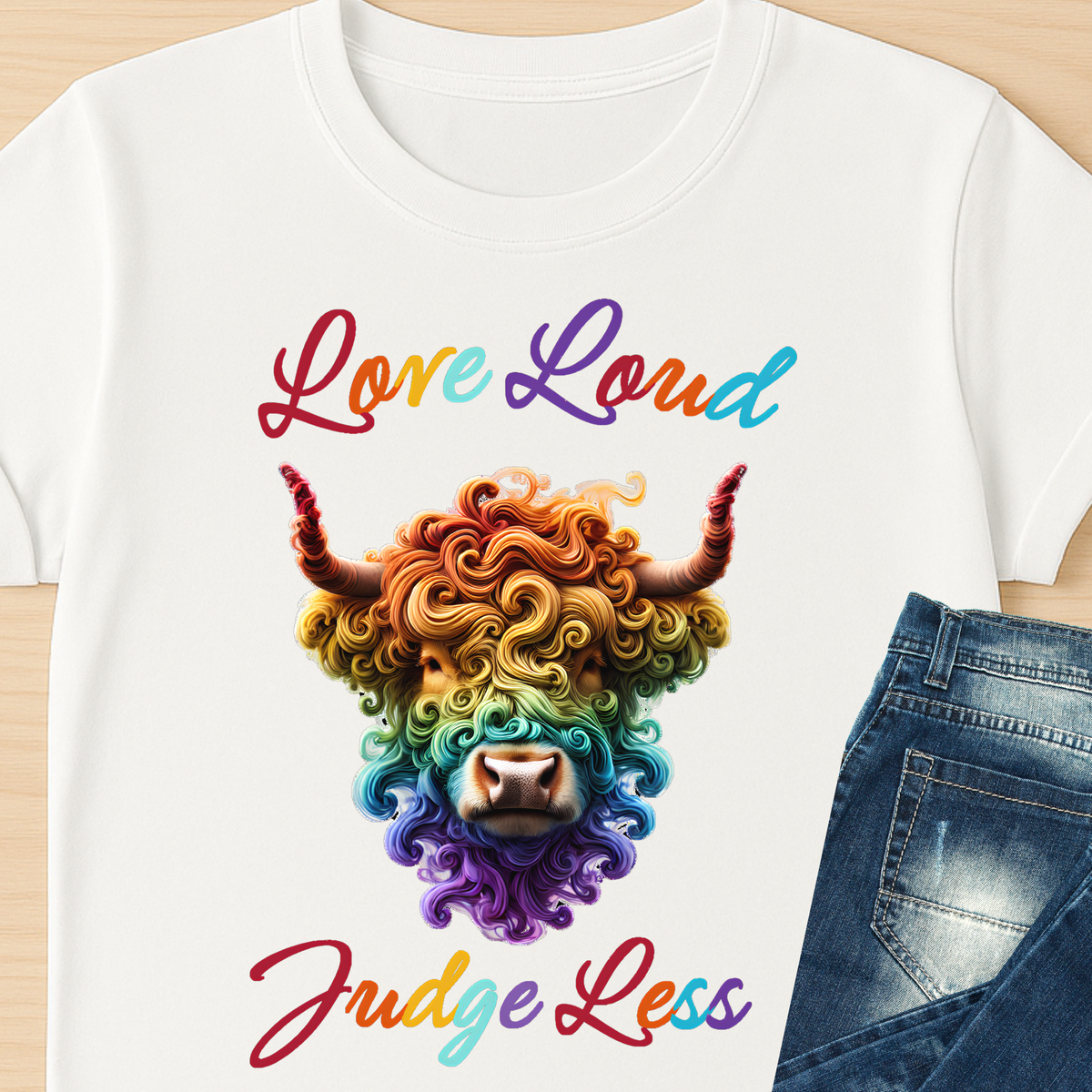 Love Loud & Judge Less T-Shirt | Kindness & Acceptance Graphic Tee