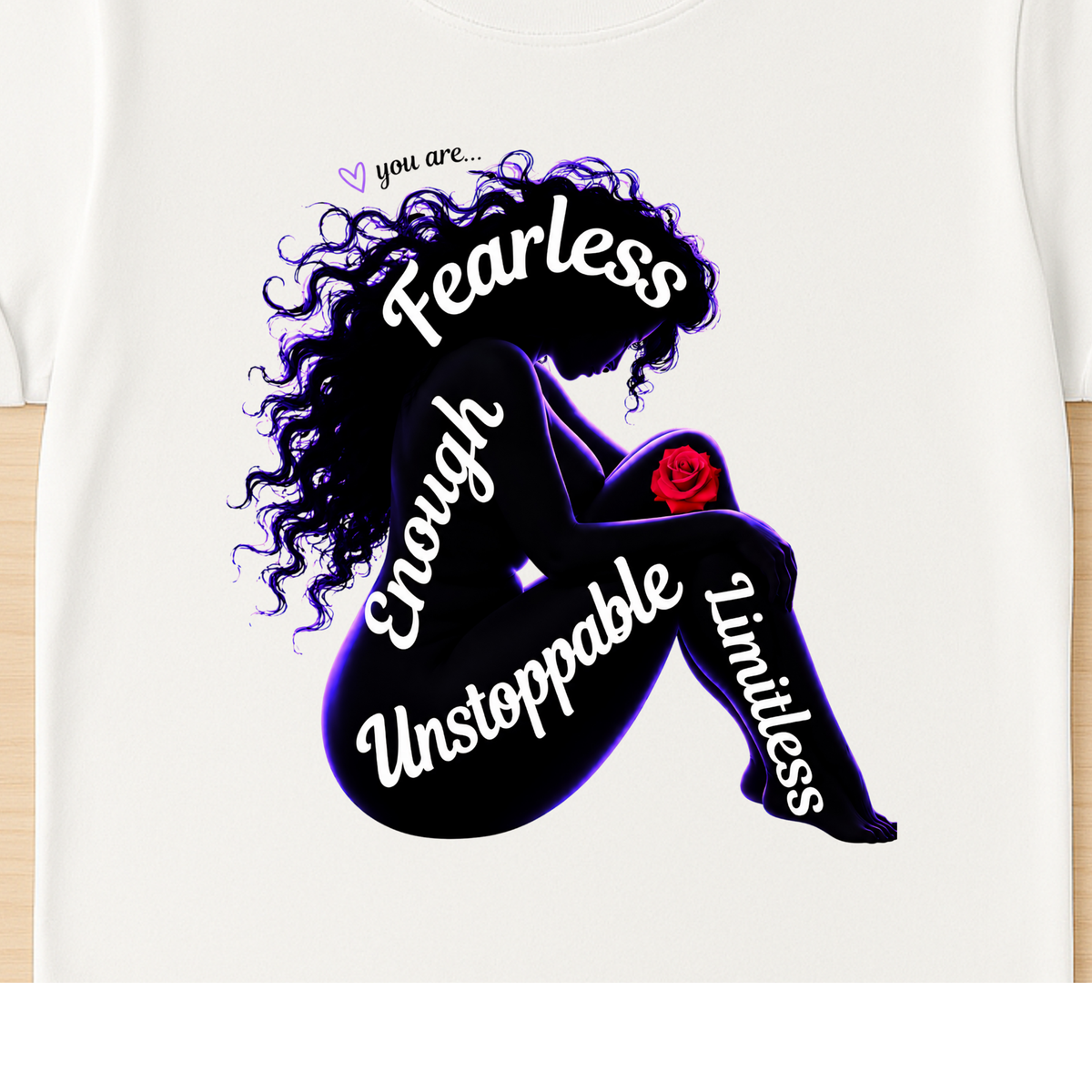 Fearless Women's Empowerment T-Shirt, Strong, Unstoppable & Limitless Tee