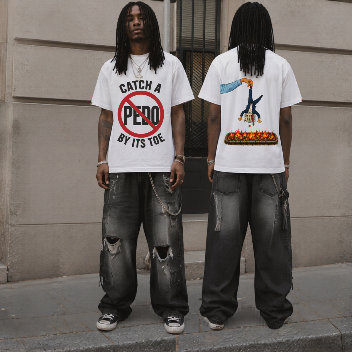 Catch a Pedo by Its Toe T-Shirt | Anti-Predator Awareness Graphic Tee