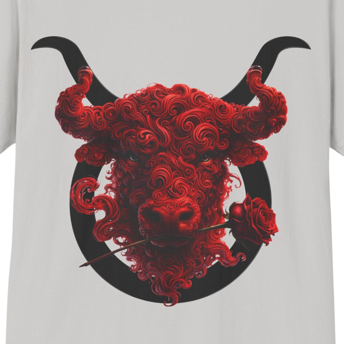 Taurus Zodiac T-Shirt | Red Bull Front & Back Graphic Tee