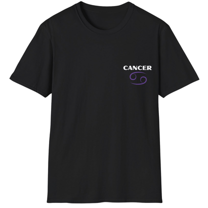 Cancer Zodiac T-Shirt | Colorful Crab Front & Back Graphic Tee