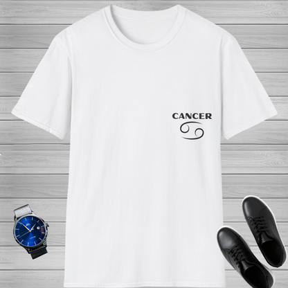 Cancer Zodiac T-Shirt | Colorful Crab Front & Back Graphic Tee