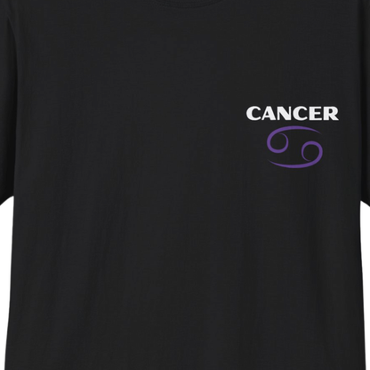 Cancer Zodiac T-Shirt | Colorful Crab Front & Back Graphic Tee