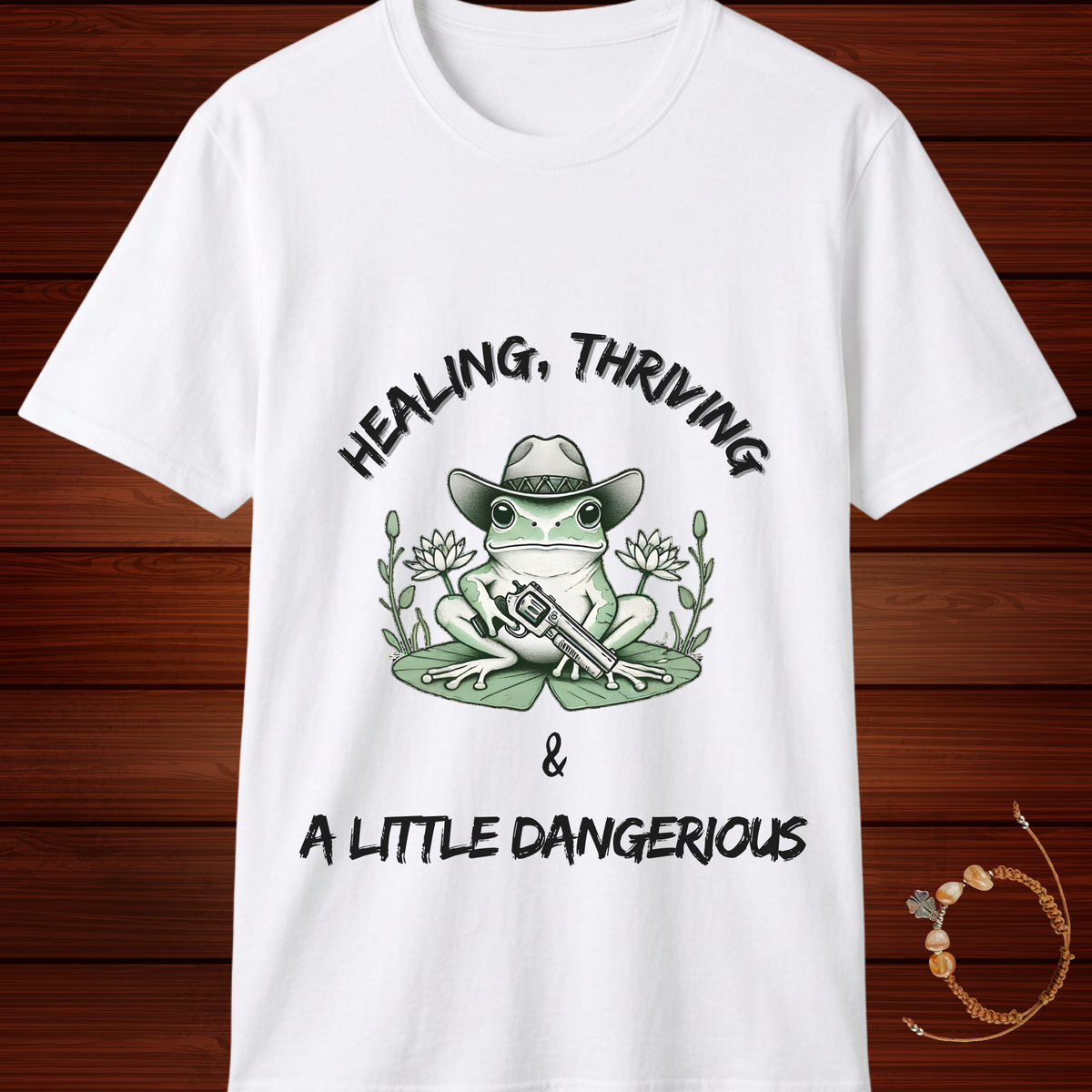 Healing, Thriving & A Little Dangerous T-Shirt | Funny Self-Growth Tee