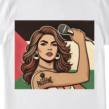 My Voice Is My Weapon T-Shirt | Women’s Empowerment Front & Back Tee
