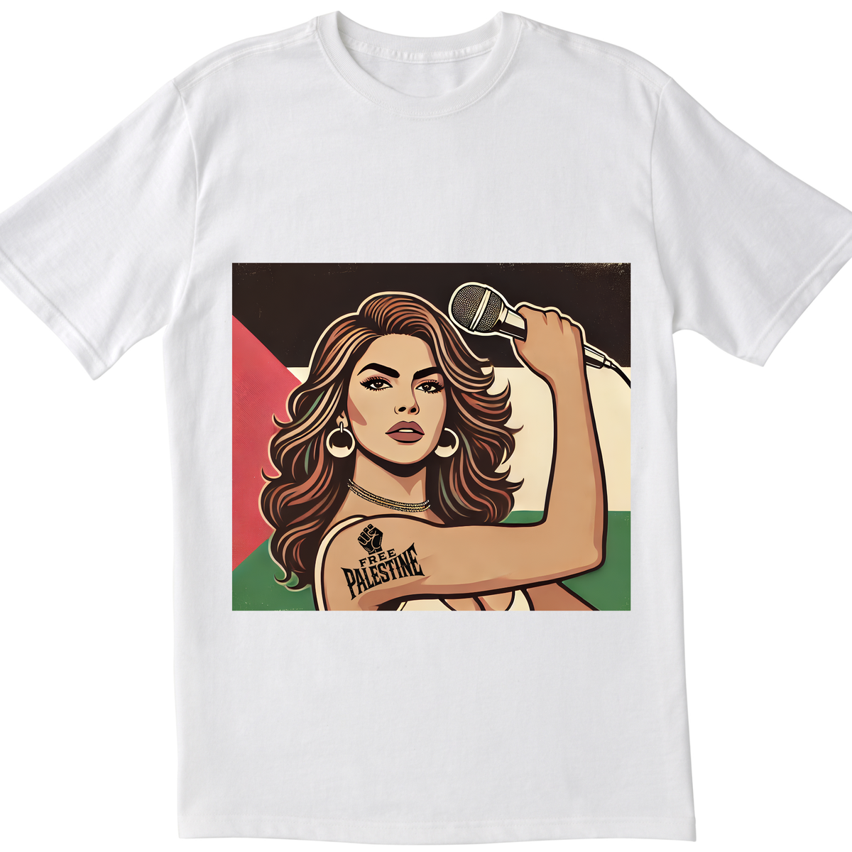 My Voice Is My Weapon T-Shirt | Women’s Empowerment Front & Back Tee