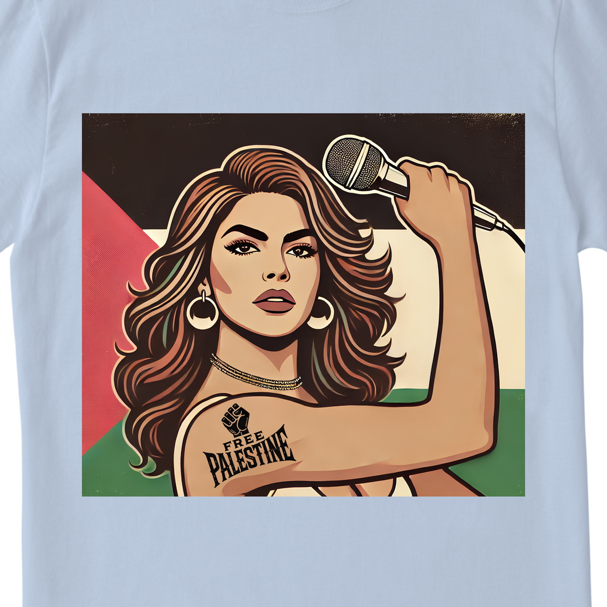 My Voice Is My Weapon T-Shirt | Women’s Empowerment Front & Back Tee