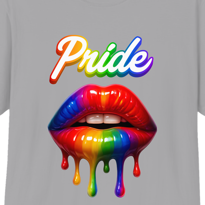 Pride Rainbow Lips T-Shirt | LGBTQ+ Pride Graphic Tee