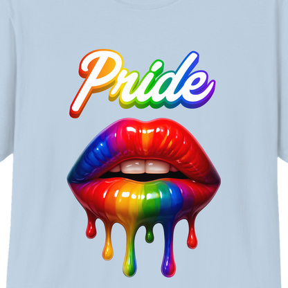 Pride Rainbow Lips T-Shirt | LGBTQ+ Pride Graphic Tee