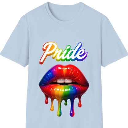 Pride Rainbow Lips T-Shirt | LGBTQ+ Pride Graphic Tee