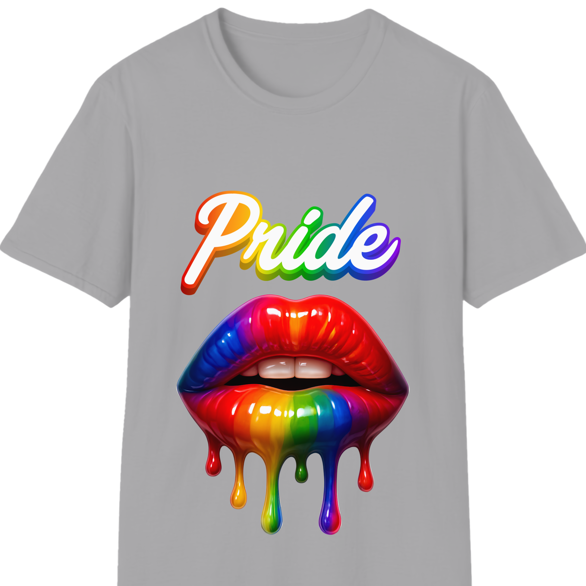 Pride Rainbow Lips T-Shirt | LGBTQ+ Pride Graphic Tee