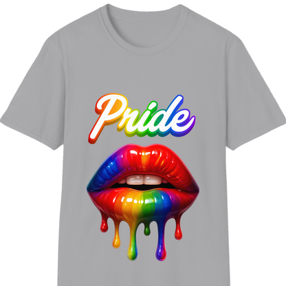 Pride Rainbow Lips T-Shirt | LGBTQ+ Pride Graphic Tee