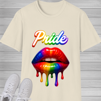 Pride Rainbow Lips T-Shirt | LGBTQ+ Pride Graphic Tee