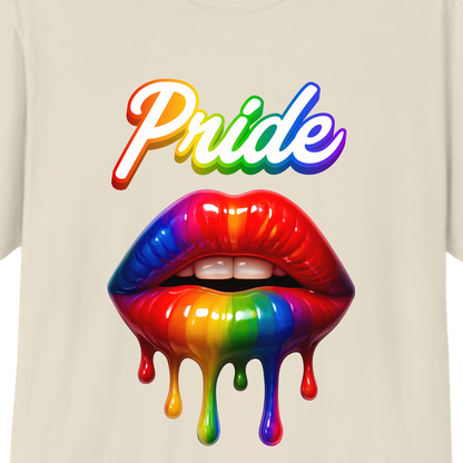 Pride Rainbow Lips T-Shirt | LGBTQ+ Pride Graphic Tee