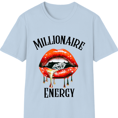 Millionaire Energy T-Shirt | Bold Money Mindset Graphic Tee