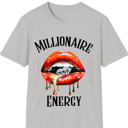 Millionaire Energy T-Shirt | Bold Money Mindset Graphic Tee