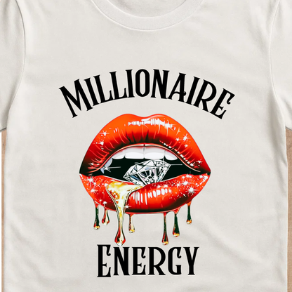 Millionaire Energy T-Shirt | Bold Money Mindset Graphic Tee