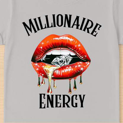 Millionaire Energy T-Shirt | Bold Money Mindset Graphic Tee
