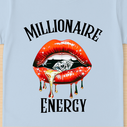 Millionaire Energy T-Shirt | Bold Money Mindset Graphic Tee