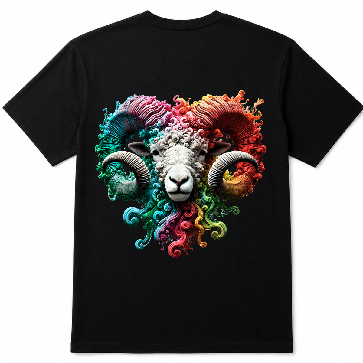 Aries Zodiac T-Shirt | Bold Ram Front & Back Graphic Tee