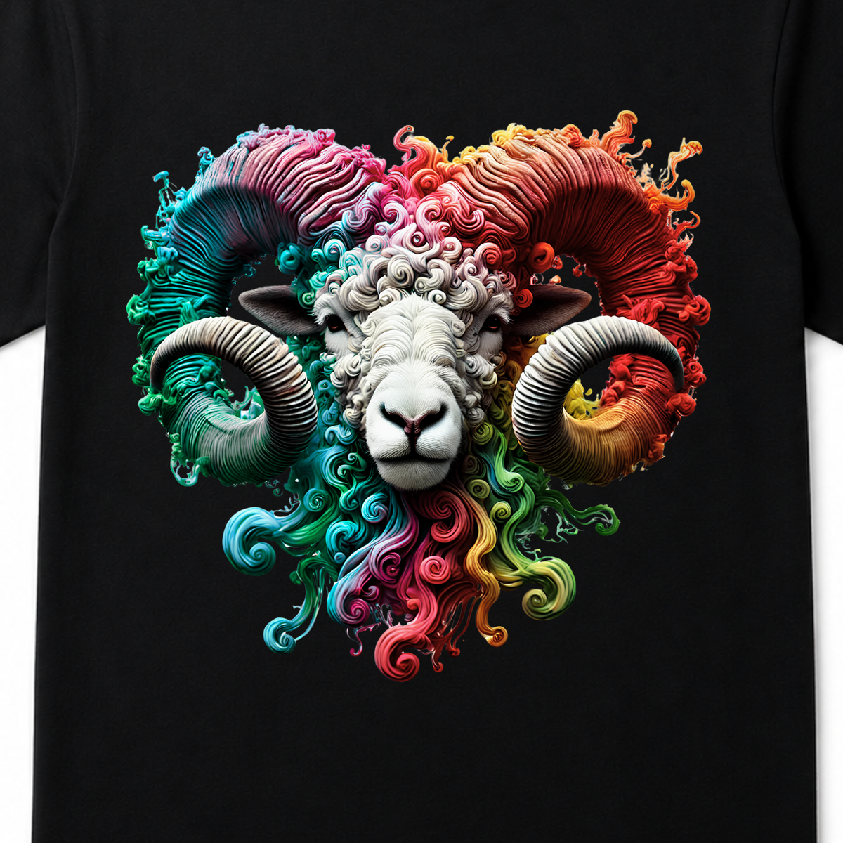 Aries Zodiac T-Shirt | Bold Ram Front & Back Graphic Tee