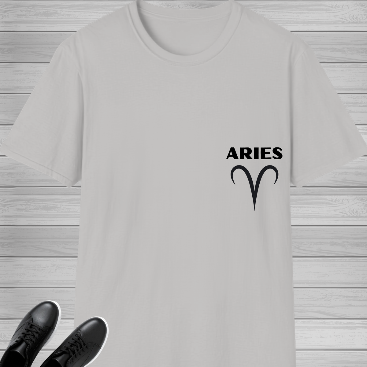Aries Zodiac T-Shirt | Bold Ram Front & Back Graphic Tee