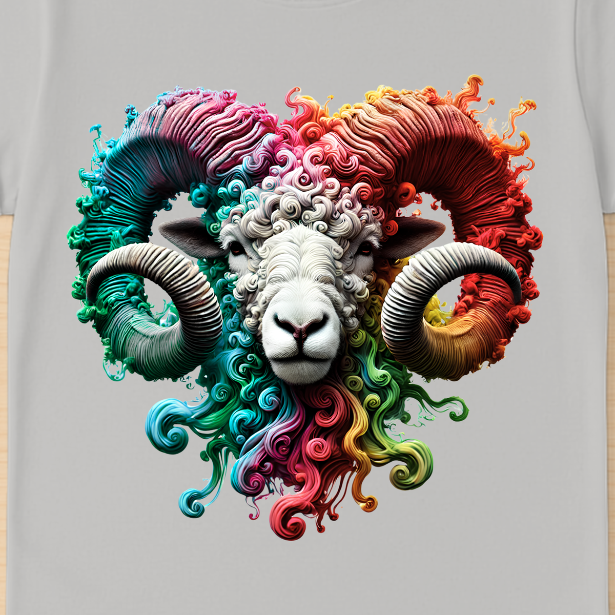 Aries Zodiac T-Shirt | Bold Ram Front & Back Graphic Tee
