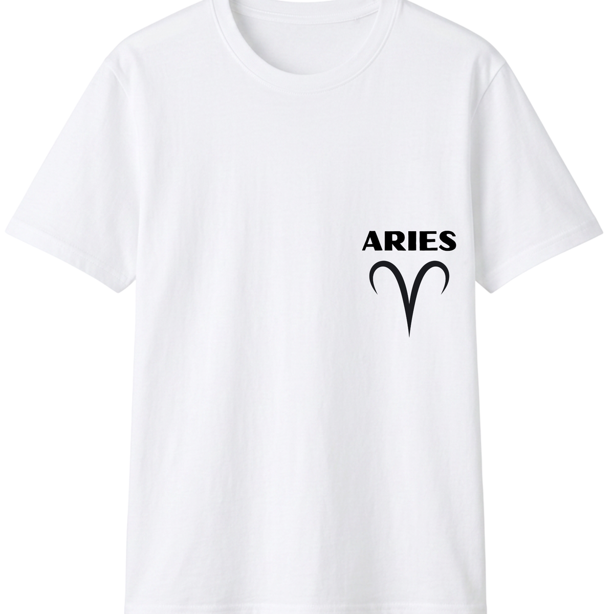 Aries Zodiac T-Shirt | Bold Ram Front & Back Graphic Tee
