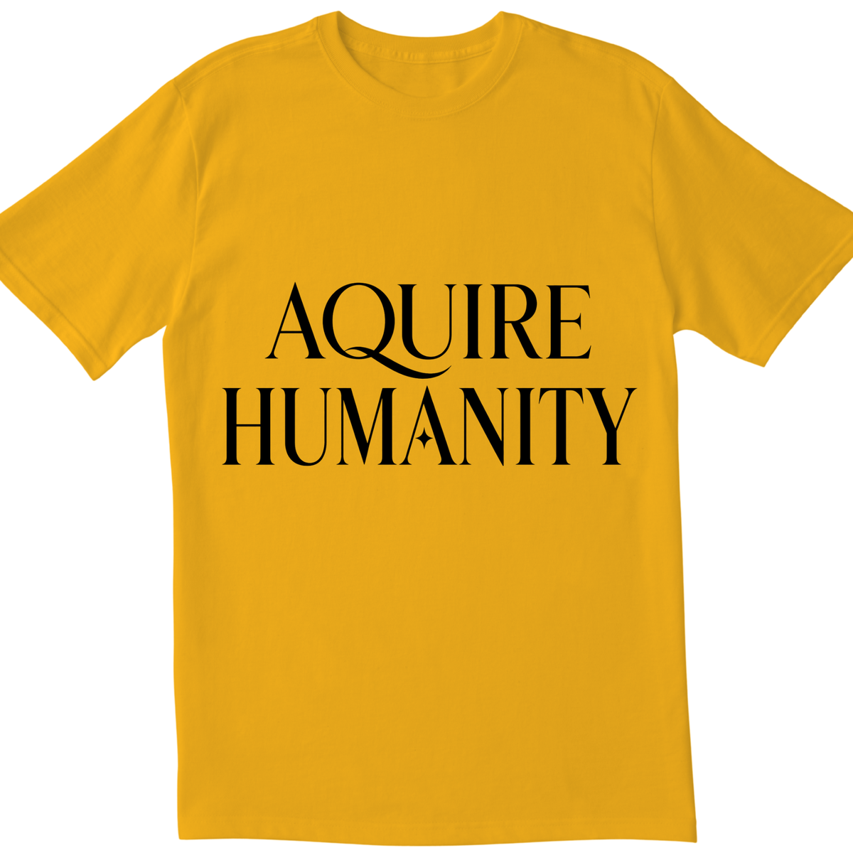 Acquire Humanity T-Shirt | Inspirational Front & Back Statement Tee