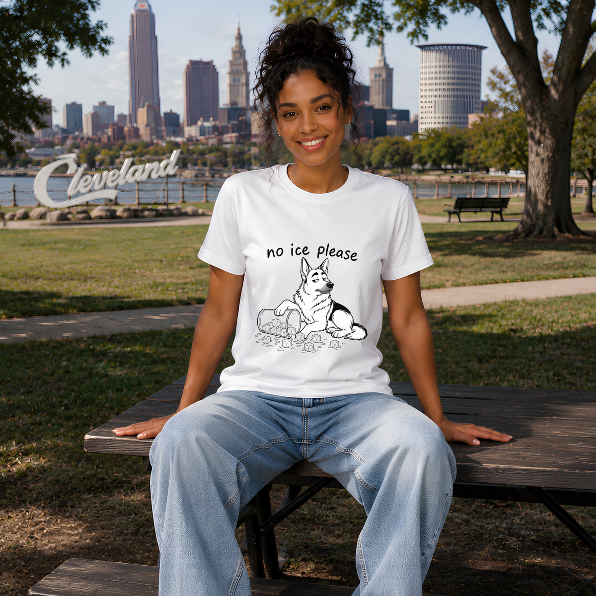 No ICE Please T-Shirt | Immigrant Rights Protest Tee
