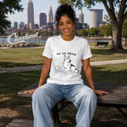 No ICE Please T-Shirt | Immigrant Rights Protest Tee
