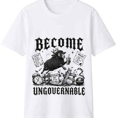 Become Ungovernable T-Shirt | Bold Rebel Statement Graphic Tee