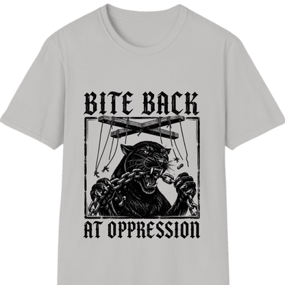 Bite Back at Oppression T-Shirt | Bold Resistance Graphic Tee