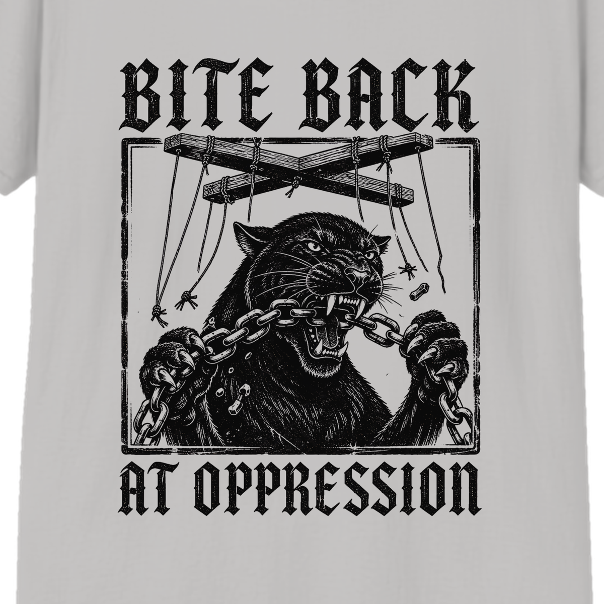 Bite Back at Oppression T-Shirt | Bold Resistance Graphic Tee