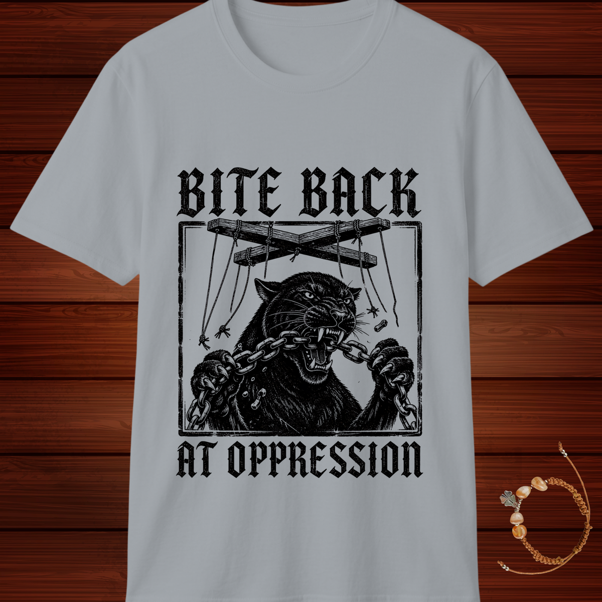 Bite Back at Oppression T-Shirt | Bold Resistance Graphic Tee