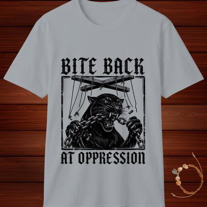 Bite Back at Oppression T-Shirt | Bold Resistance Graphic Tee