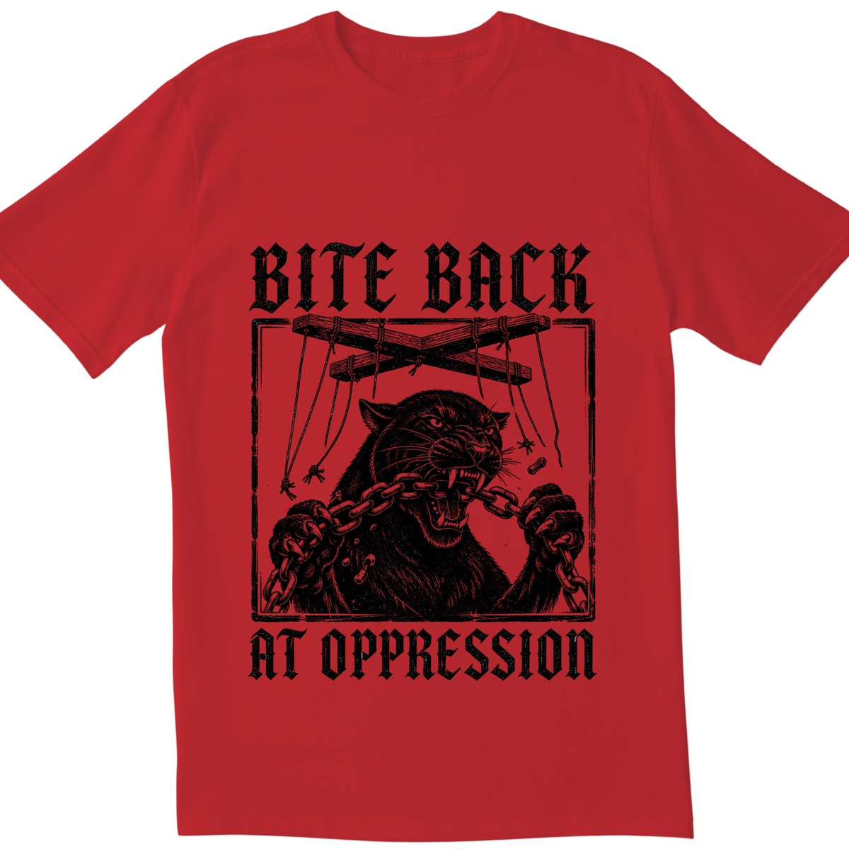 Bite Back at Oppression T-Shirt | Bold Resistance Graphic Tee