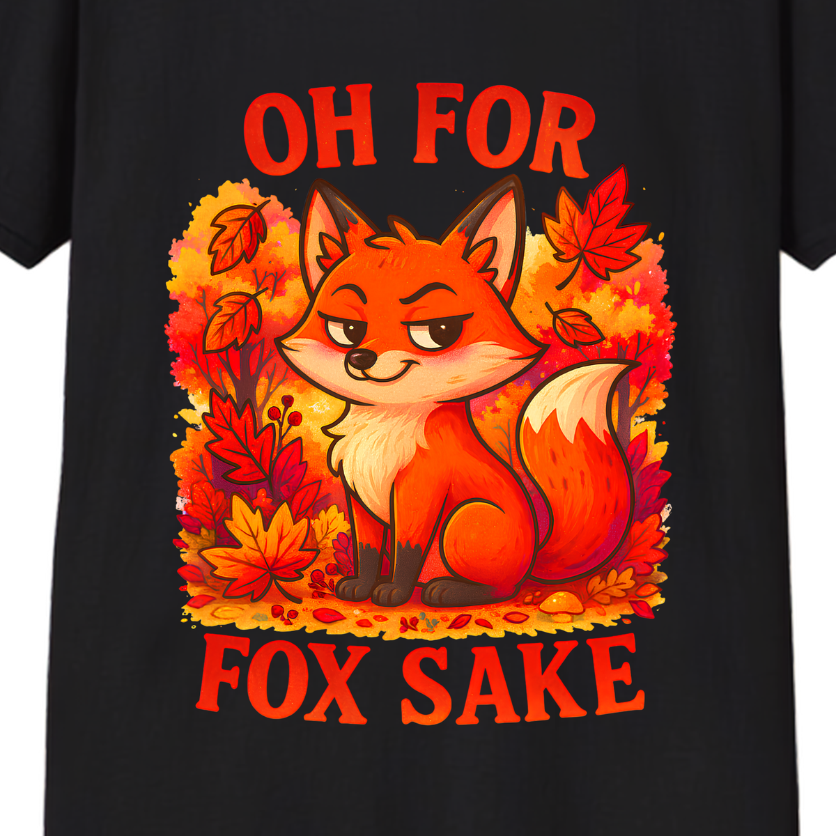 Oh For Fox Sake T-Shirt | Funny Sarcastic Fox Graphic Tee