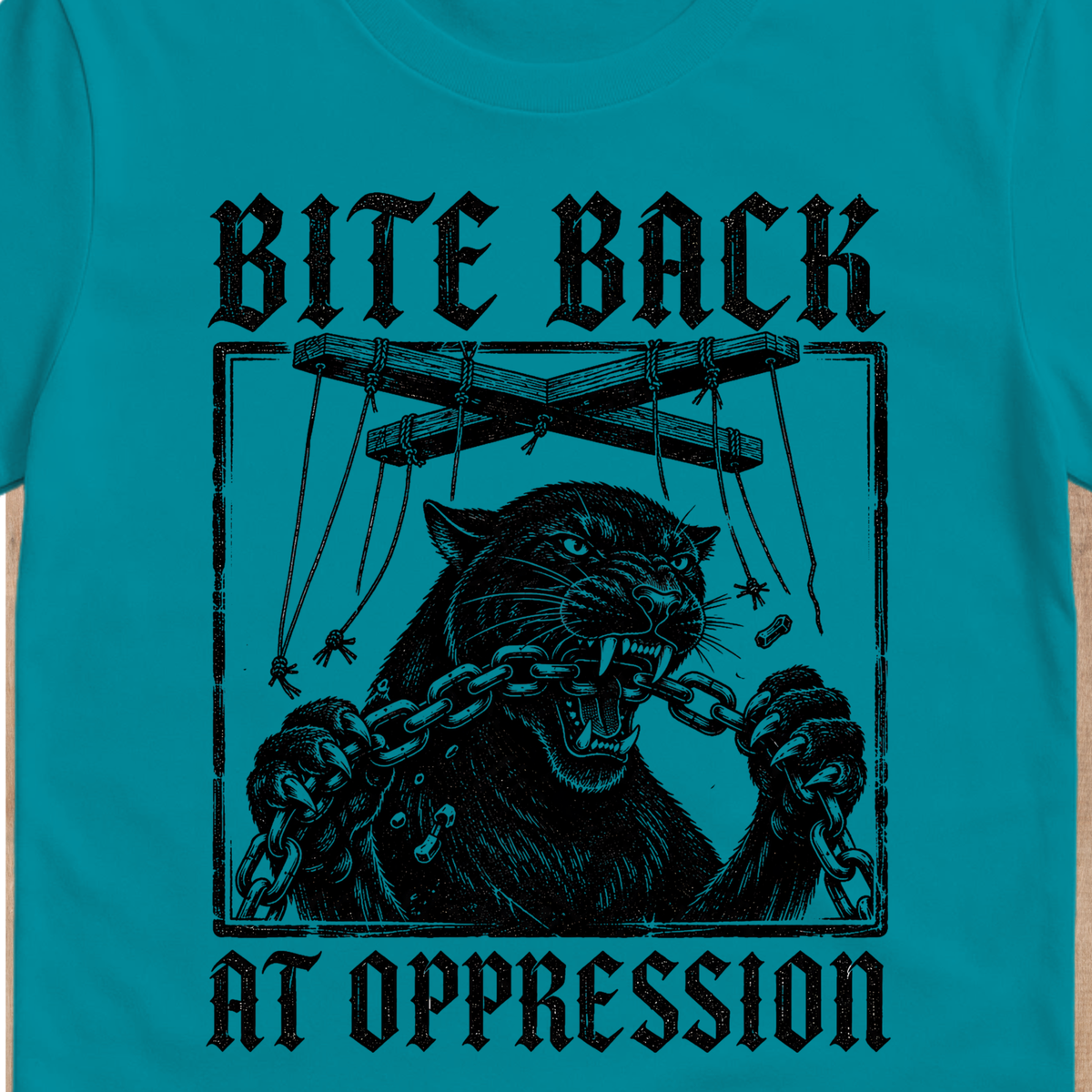 Bite Back at Oppression T-Shirt | Bold Resistance Graphic Tee