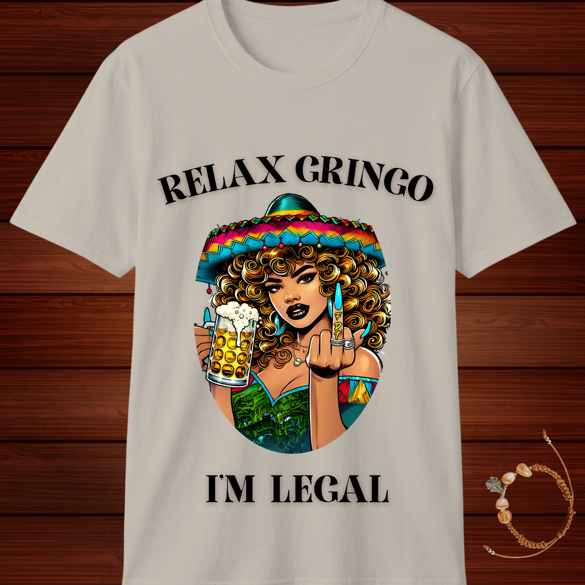 Relax Gringo I’m Legal T-Shirt | Funny Latino Pride Tee
