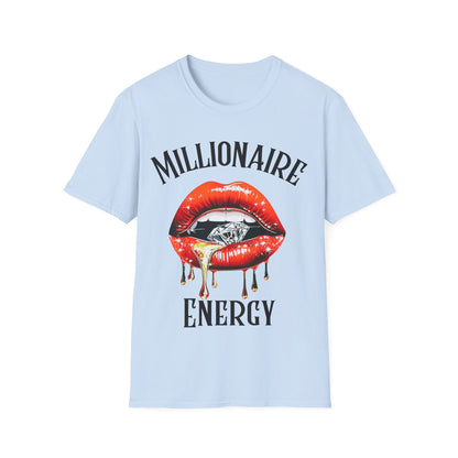 Millionaire Energy T-Shirt | Bold Money Mindset Graphic Tee