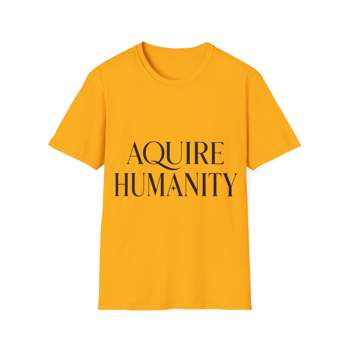 Acquire Humanity T-Shirt | Inspirational Front & Back Statement Tee